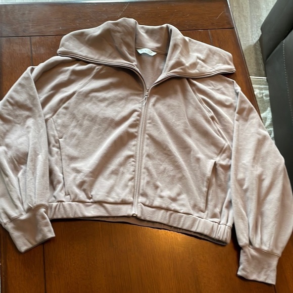 FLX Jackets & Blazers - Women's FLX  Zipper Jacket size XL. Tan. Like new. Soft.
